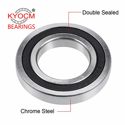 16007-2RS 35x62x9mm Double Seals Deep Groove Ball Bearings